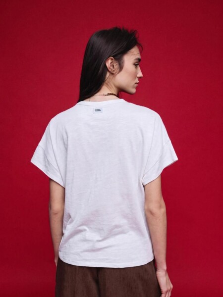 T-SHIRT D.CASSIN JANA M.C BASICA BLANCO