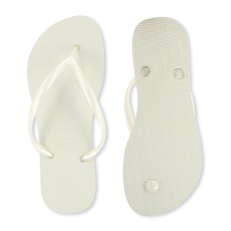 Chanclas Havaianas Ojota Slim Tira Fina Blanco