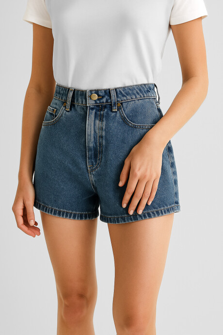 Short Kamala Azul Grisaceo