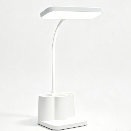 Lámpara Con Porta Lápices Luz Led BLANCO