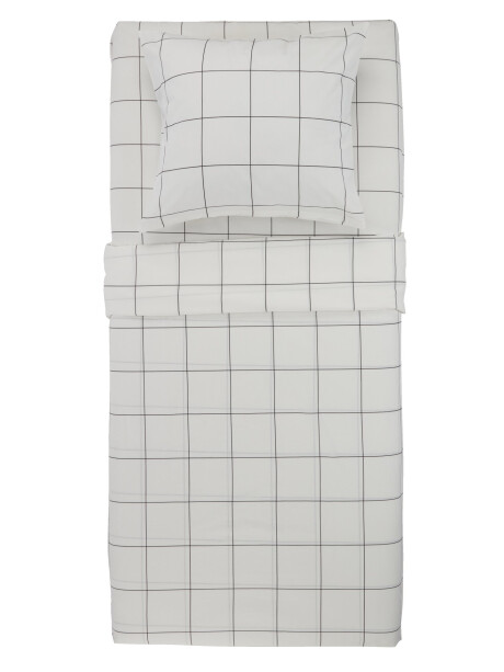 Juego de sábanas CRISTA 160x240 blanco/negr Juego de sábanas CRISTA 160x240 blanco/negr