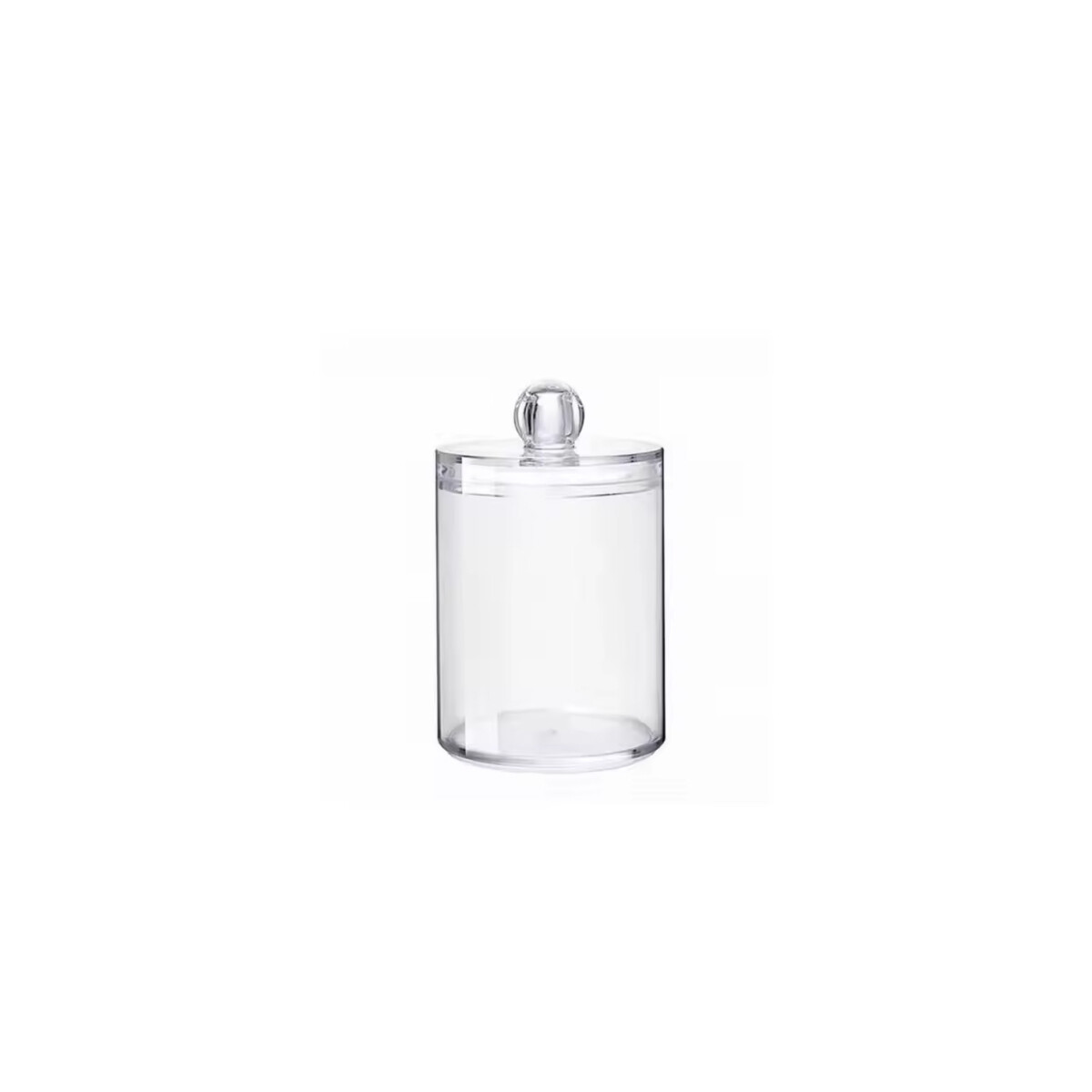 Organizador para cotonetes de acrílico con tapa 6,5 x 8,5 cm 