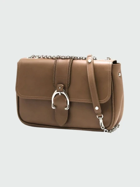 Longchamp -Cartera de diseño elegante con solapa, Amazone Visón