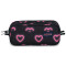 Large Accessory Pouch Happy Hearts Black