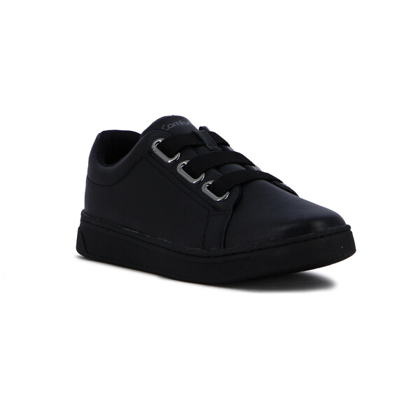 Comfortflex Calzado Deportivo Cordón Elástico Ancho Negro