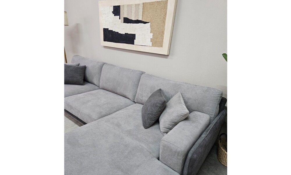 Sofa con Chaise Longue DÚO Gris