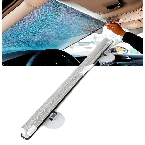 Parasol de Auto Aluminizado Retráctil con Ventosa Parasol de Auto Aluminizado Retráctil con Ventosa