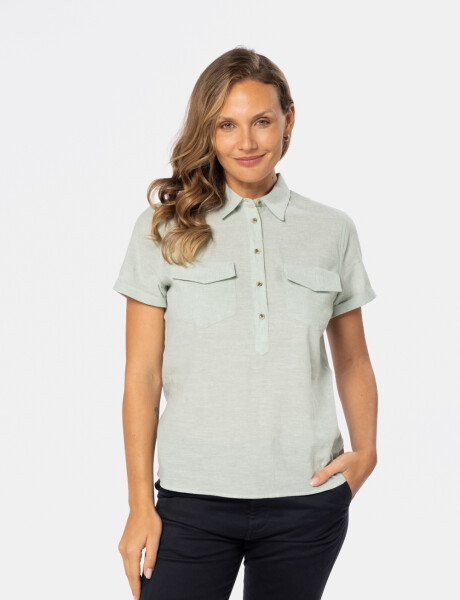 CAMISA DE LINO Verde