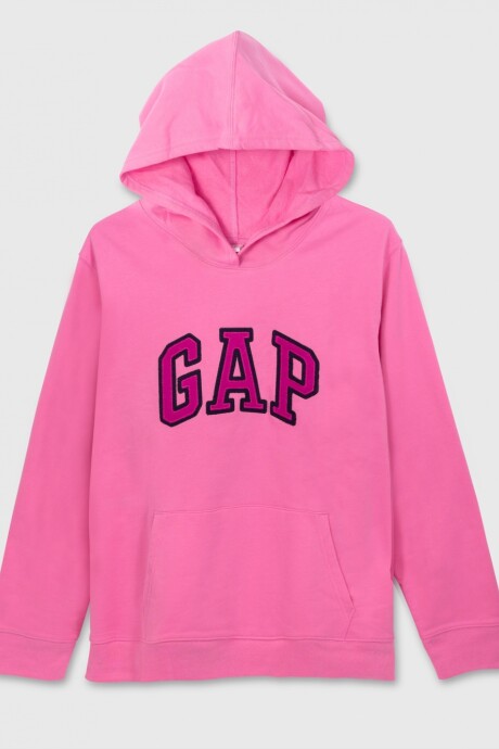 Canguro Logo Gap Con Felpa Mujer Pink Orchid