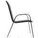 Silla de exterior Textilina Sling de acero gris Silla de exterior Textilina Sling de acero gris
