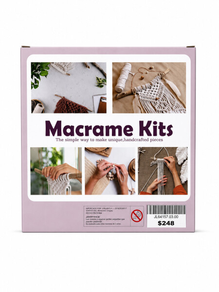 MACRAME SET PARA NIÑOS MULTICOLOR