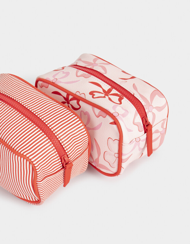 Porta Cosméticos Romántico Set De Necessaires Romantico - Rojo Medio