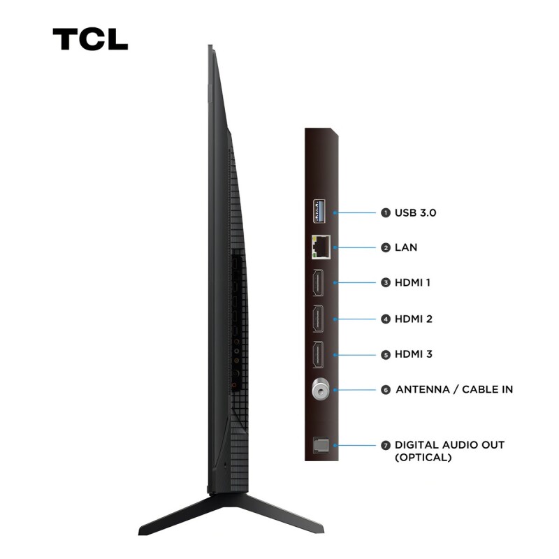 Televisor inteligente Tcl Qled 55 55p7k 4K UHD Google TV Televisor Inteligente Tcl Qled 55 55p7k 4k Uhd Google Tv