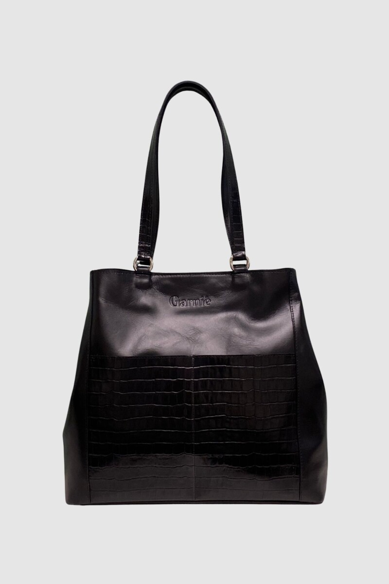 Cartera Regina - Negro con Crocco Negro 