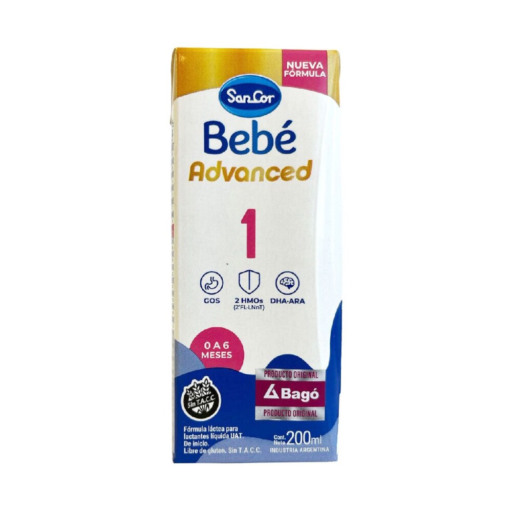 SANCOR BEBE ADVANCED 1 LIQ ENVASEX200 ML única