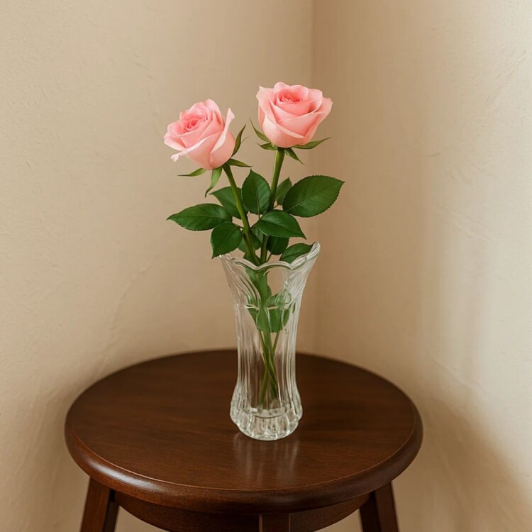 FLORERO DE VIDRIO LABRADO FLORES FLORERO DE VIDRIO LABRADO FLORES