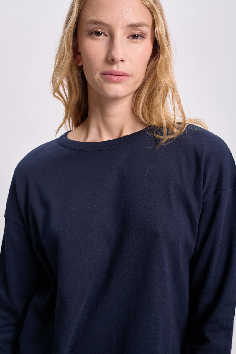 Remera manga larga Azul Marino