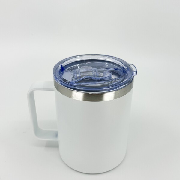Taza térmica de acero inoxidable Blanco