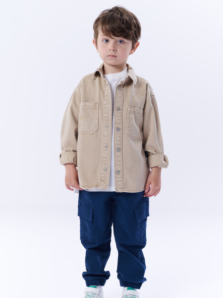 Sobrecamisa Jean beige