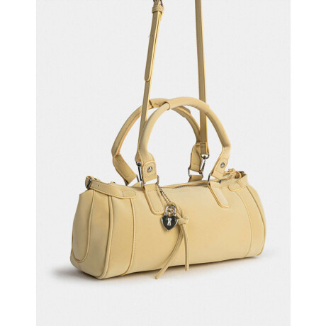 Bandolera Con Charm Amarillo Claro