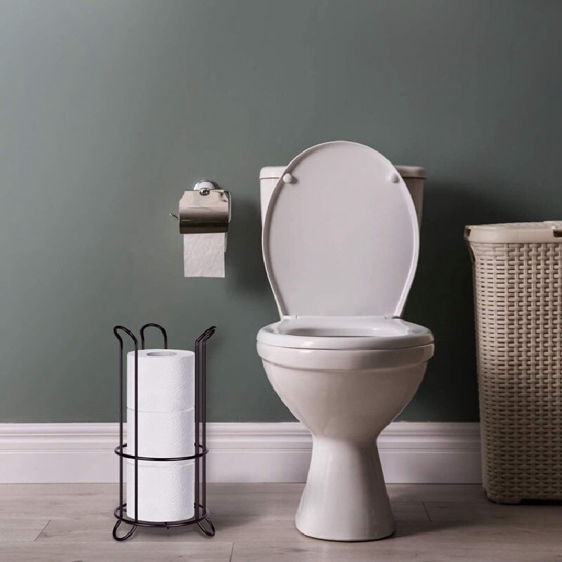 Soporte para papel higiénico de pie Soporte para papel higiénico de pie