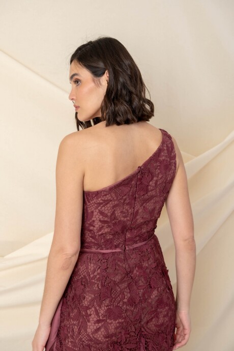 VESTIDO CONSTANCE Bordó