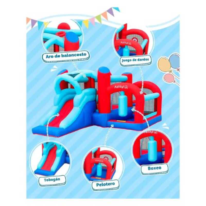 Castillo Inflable All In One con Tobogán - Doctor Dolphin Castillo Inflable All In One Con Tobogán - Doctor Dolphin