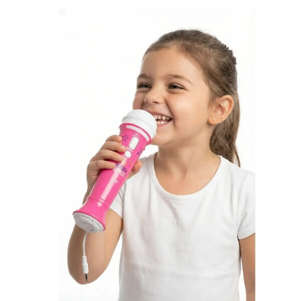 Micrófono Infantil Karaoke Conexión Celular ROSA