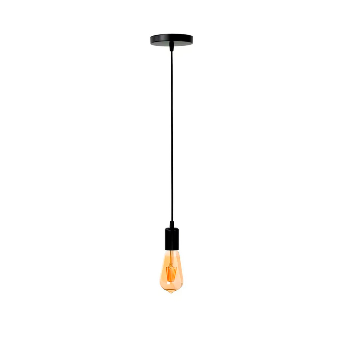Lámpara Colgante Decorativa Rainbow Negra 