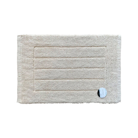 Alfombra Soft Diseño Rectángulos Moderna Uso Interior Beige