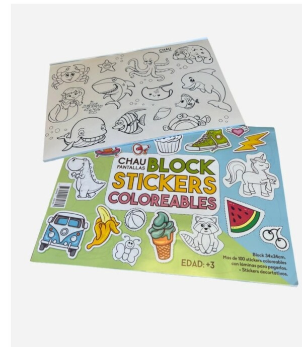 Block Stickers Coloreables Único