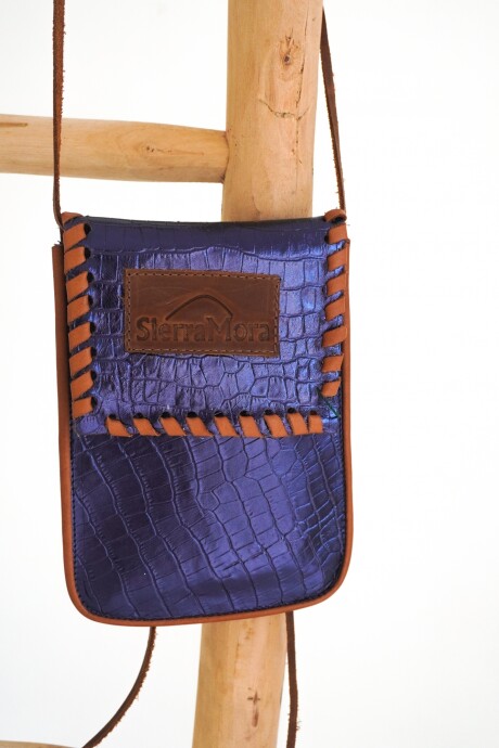 Cel Bag Crocco Shinny Blue