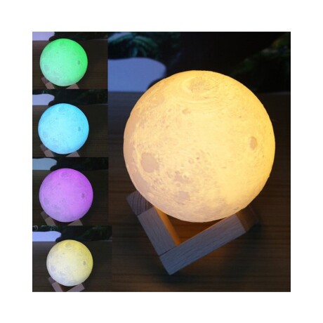 Veladora Luz LED decorativo Luna 15cm 8 colores Veladora Luz LED decorativo Luna 15cm 8 colores