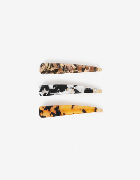 Horquillas Set Carey Set De Horquillas Clip - Combinacion Multicolor