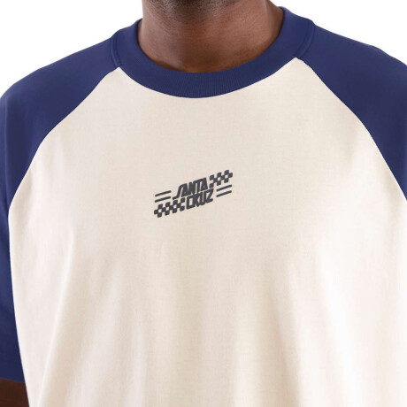 Remera Oversized Check Alt Dot Mono de Hombre Blanco