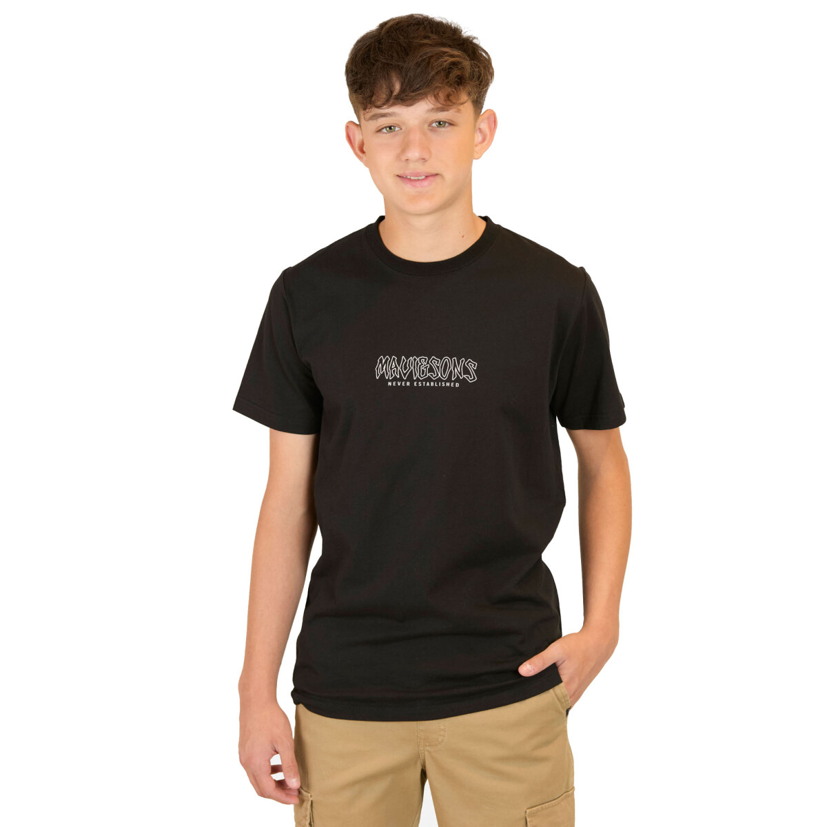 Remera Juvenil Maui and Sons SP - Negra 