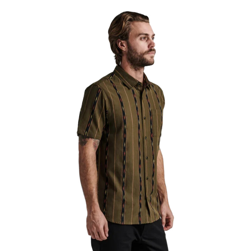 Camisa Roark Journey Ss Woven - Verde Camisa Roark Journey Ss Woven - Verde