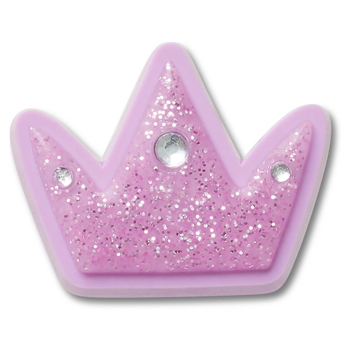 Jibbitz Tiny Purple Glitter Crown 