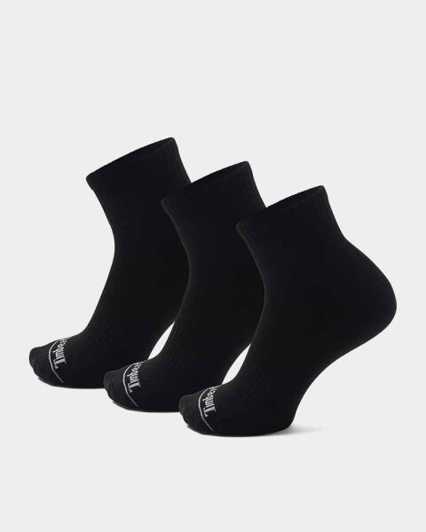 Medias Core HC Quarter 3 Pack Unisex Black