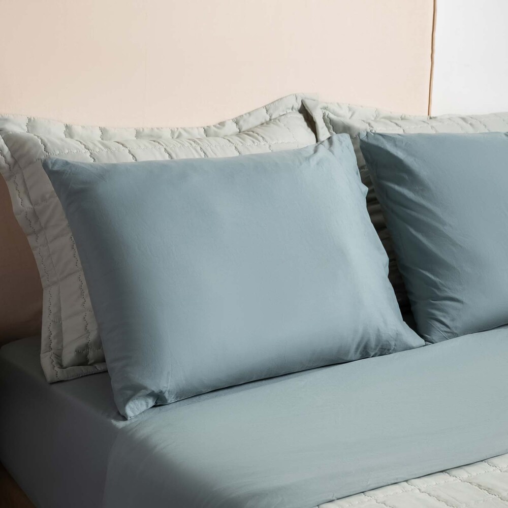 JUEGO DE SABANAS QUEEN POLIESTER PREWASHED