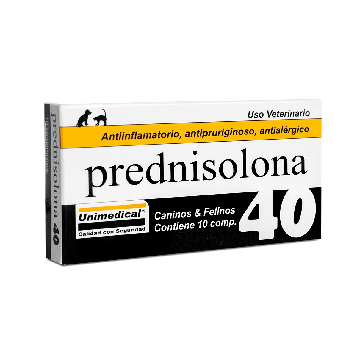 PREDNISOLONA 40 MG X CAJA DE 10 COMPRIMIDOS 