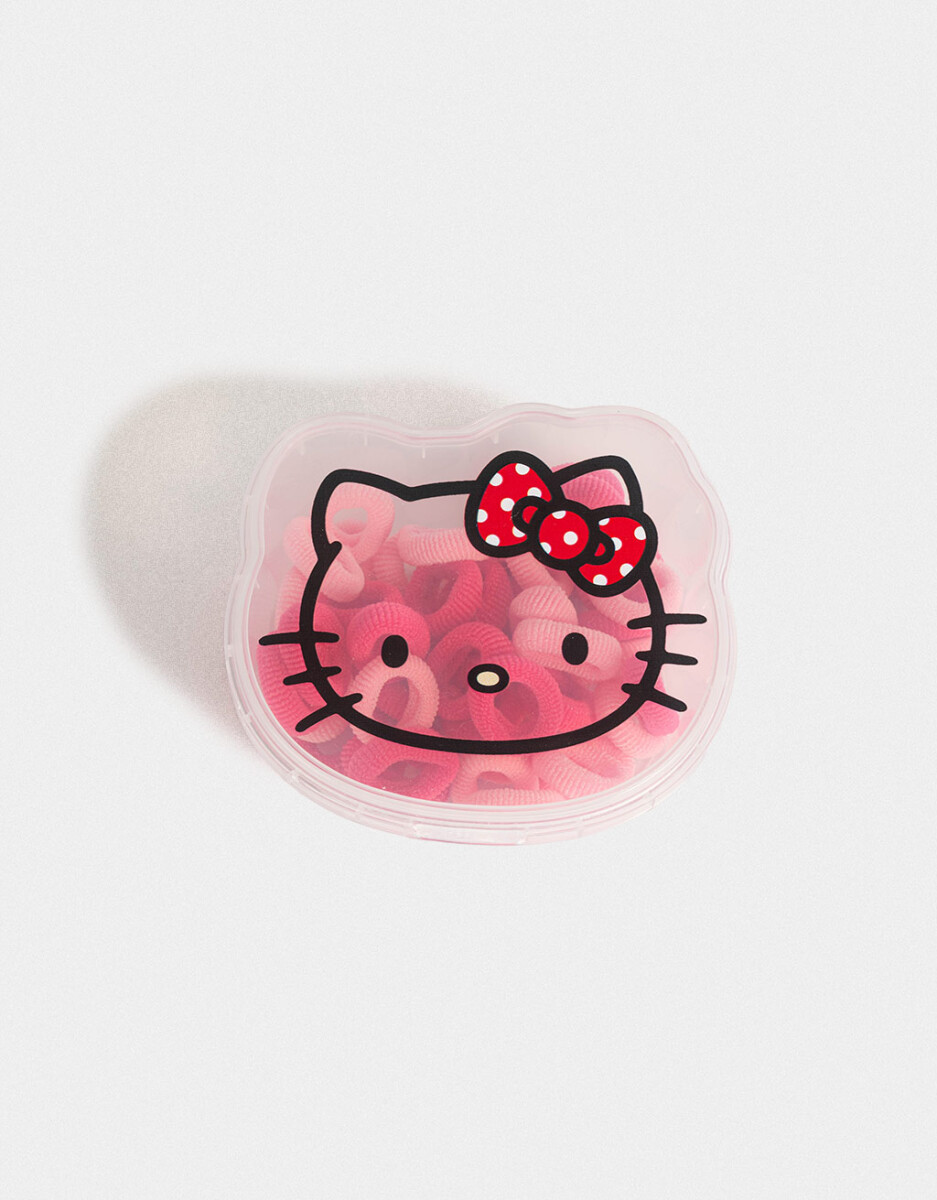 Set De Gomitas Elásticas "hello Kitty" 