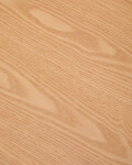 Mesa Indara cuadrada de chapa de fresno y madera maciza de caucho con acabado tono natural 100 x 100 cm
