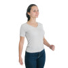 Muvem Ladies Plain V Neck T-Shirt Beige