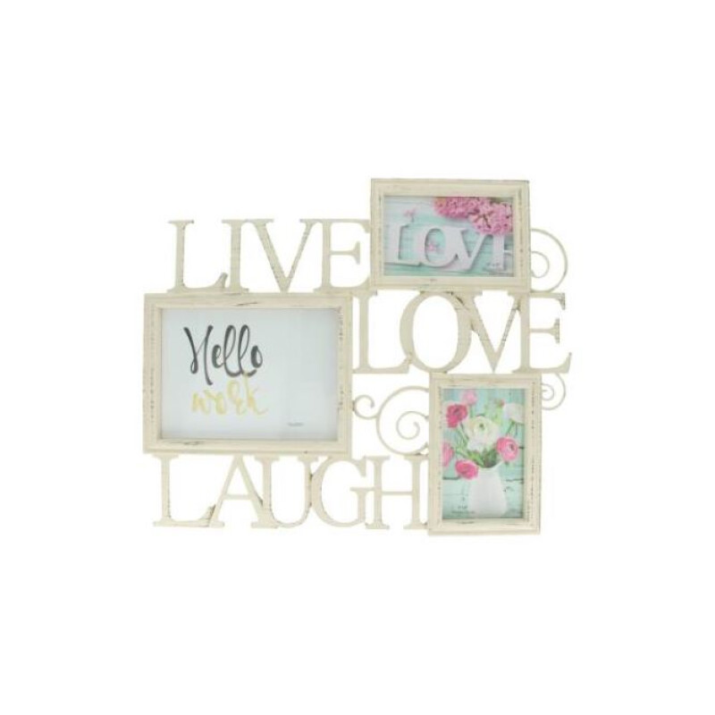 Portarretrato Múltiple Live Love Laugh 45 X 37 Cm Portarretrato Múltiple Live Love Laugh 45 X 37 Cm