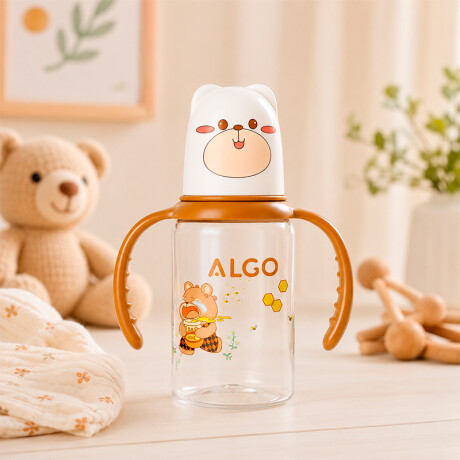 Mamadera Bebé 120ml Con Agarre Oso