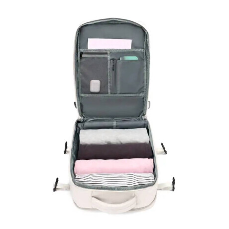 Mochila expandible para viajar Beige