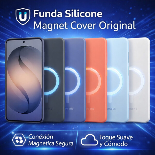 Samsung S26 Ultra Funda Silicone Magnet Cover Original NEGRO