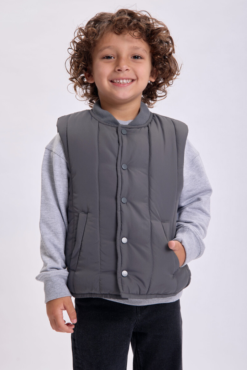 Chaleco capitoneado Gris