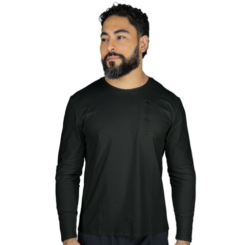 L/S MEN NYL EVERLAST WAYPOINT BK M6 BLACK